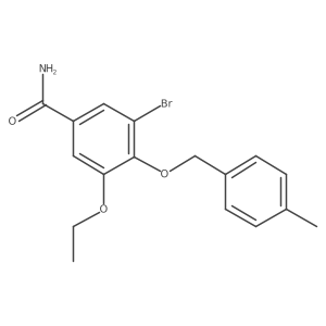 3-Bromo-5-ethoxy-4-((4-methylbenzyl)oxy)benzamide Structure