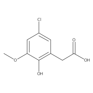 2-(5-Chloro-2-hydroxy-3-methoxyphenyl)acetic acid结构式