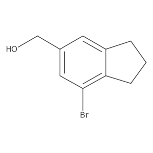(7-Bromo-2,3-dihydro-1H-inden-5-yl)methanol结构式