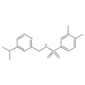 N-((4-(dimethylamino)pyrimidin-2-yl)methyl)-3,4-dimethylbenzenesulfonamide Structure