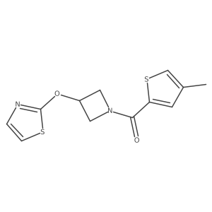(4-Methylthiophen-2-yl)(3-(thiazol-2-yloxy)azetidin-1-yl)methanone Structure