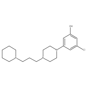 3-Chloro-5-[4-[3-(1-piperidinyl)propyl]-1-piperazinyl]phenol结构式