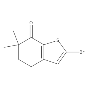 2-Bromo-6,6-dimethyl-5,6-dihydrobenzothiophen-7(4H)-one Structure