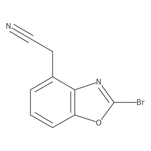 2-(2-Bromobenzo[d]oxazol-4-yl)acetonitrile Structure
