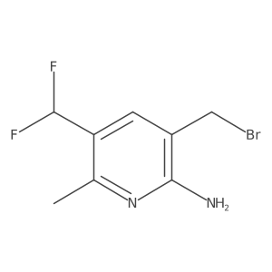 3-(Bromomethyl)-5-(difluoromethyl)-6-methylpyridin-2-amine Structure