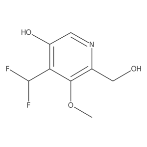 4-(Difluoromethyl)-6-(hydroxymethyl)-5-methoxypyridin-3-ol Structure