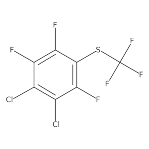 1,2-Dichloro-3,4,6-trifluoro-5-(trifluoromethylthio)benzene Structure