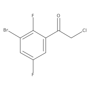 3'-Bromo-2',5'-difluorophenacyl chloride结构式