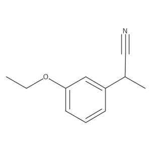 2-(3-Ethoxyphenyl)propanenitrile结构式