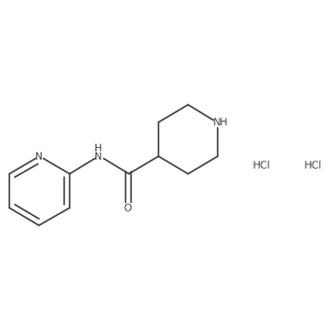 N-Pyridin-2-ylpiperidine-4-carboxamide;dihydrochloride结构式