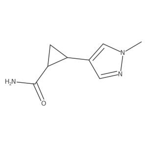 2-(1-methyl-1H-pyrazol-4-yl)cyclopropane-1-carboxamide Structure