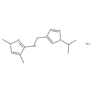 N-[(1-isopropyl-1H-pyrazol-4-yl)methyl]-1,4-dimethyl-1H-pyrazol-3-amine Structure