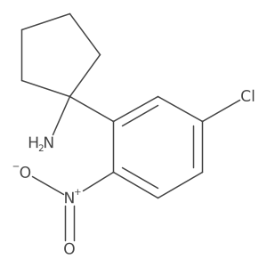 1-(5-Chloro-2-nitrophenyl)cyclopentan-1-amine Structure