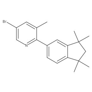 5-Bromo-2-(2,3-dihydro-1,1,3,3-tetramethyl-1h-inden-5-yl)-3-methylpyridine结构式
