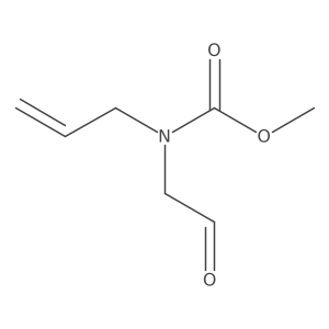 methyl N-(2-oxoethyl)-N-prop-2-enylcarbamate结构式