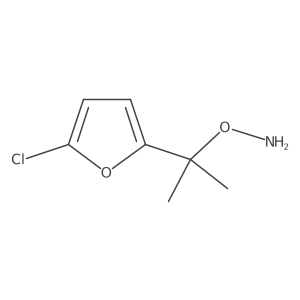 O-[2-(5-chlorofuran-2-yl)propan-2-yl]hydroxylamine结构式