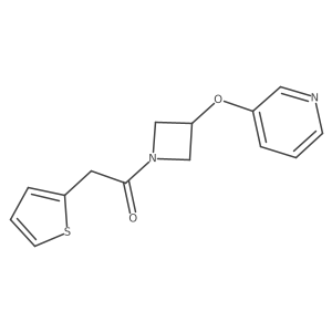 1-(3-(Pyridin-3-yloxy)azetidin-1-yl)-2-(thiophen-2-yl)ethanone结构式