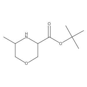 tert-butyl (3S,5S)-5-methylmorpholine-3-carboxylate结构式