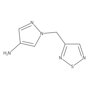 1-[(1,2,5-Thiadiazol-3-yl)methyl]-1H-pyrazol-4-amine结构式