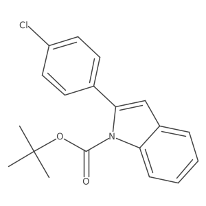 tert-Butyl 2-(4-chlorophenyl)-1H-indole-1-carboxylate Structure