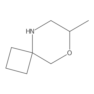 7-Methyl-8-oxa-5-azaspiro[3.5]nonane结构式
