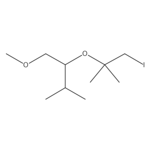 2-[(1-Iodo-2-methylpropan-2-yl)oxy]-1-methoxy-3-methylbutane结构式