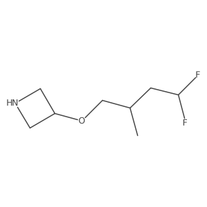 3-(4,4-Difluoro-2-methylbutoxy)azetidine Structure