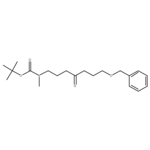 tert-butyl N-[7-(benzyloxy)-4-oxoheptyl]-N-methylcarbamate结构式