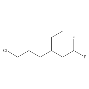 6-Chloro-3-ethyl-1,1-difluorohexane Structure