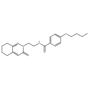 4-butoxy-N-(2-(3-oxo-5,6,7,8-tetrahydrocinnolin-2(3H)-yl)ethyl)benzamide Structure