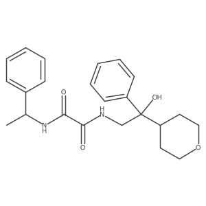 N1-(2-hydroxy-2-phenyl-2-(tetrahydro-2H-pyran-4-yl)ethyl)-N2-(1-phenylethyl)oxalamide Structure