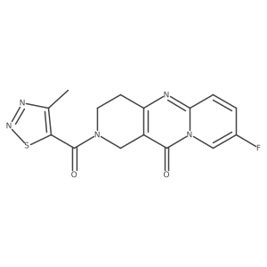 8-fluoro-2-(4-methyl-1,2,3-thiadiazole-5-carbonyl)-3,4-dihydro-1H-dipyrido[1,2-a:4',3'-d]pyrimidin-11(2H)-one结构式