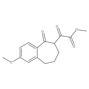 Methyl 2-(2-methoxy-5-oxo-6,7,8,9-tetrahydro-5H-benzo[7]annulen-6-yl)-2-oxoacetate Structure