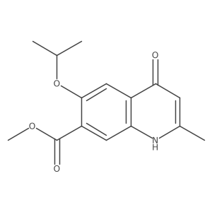 Methyl 1,4-dihydro-6-isopropoxy-2-methyl-4-oxoquinoline-7-carboxylate结构式