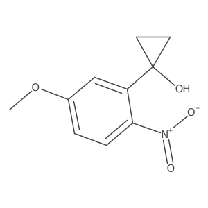 1-(5-Methoxy-2-nitrophenyl)cyclopropan-1-ol Structure