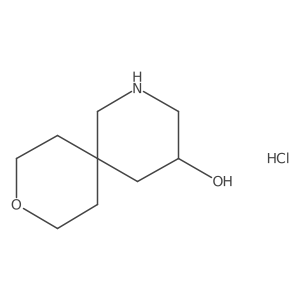 9-Oxa-2-azaspiro[5.5]undecan-4-ol hydrochloride Structure