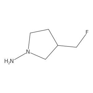 3-(Fluoromethyl)pyrrolidin-1-amine结构式