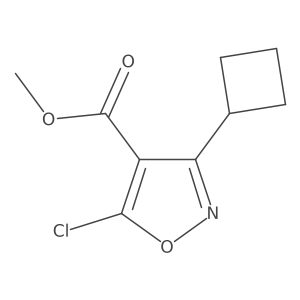 Methyl 5-chloro-3-cyclobutyl-1,2-oxazole-4-carboxylate结构式
