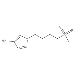 1-(4-methanesulfonylbutyl)-1H-pyrazol-4-amine Structure
