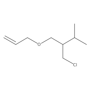 2-(Chloromethyl)-3-methyl-1-(prop-2-en-1-yloxy)butane Structure