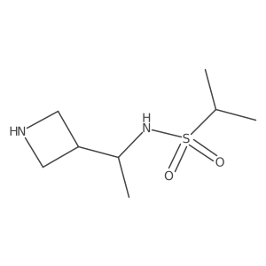N-[1-(azetidin-3-yl)ethyl]propane-2-sulfonamide结构式
