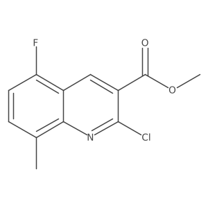 Methyl 2-chloro-5-fluoro-8-methylquinoline-3-carboxylate结构式