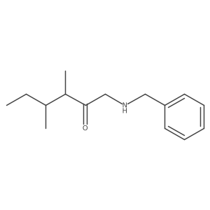 1-(Benzylamino)-3,4-dimethylhexan-2-one Structure
