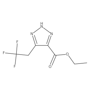 ethyl 5-(2,2,2-trifluoroethyl)-1H-1,2,3-triazole-4-carboxylate结构式