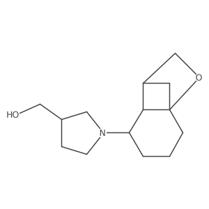 (1-{9-Oxatricyclo[5.2.1.0,1,6]decan-5-yl}pyrrolidin-3-yl)methanol结构式