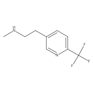 Methyl({2-[6-(trifluoromethyl)pyridin-3-yl]ethyl})amine结构式