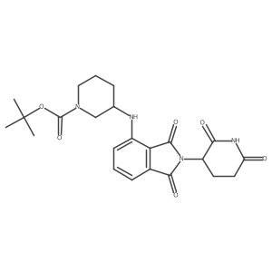 tert-butyl 3-{[2-(2,6-dioxopiperidin-3-yl)-1,3-dioxo-2,3-dihydro-1H-isoindol-4-yl]amino}piperidine-1-carboxylate Structure