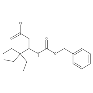 3-{[(Benzyloxy)carbonyl]amino}-4,4-diethylhexanoic acid结构式