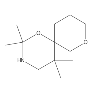 2,2,5,5-Tetramethyl-1,8-dioxa-3-azaspiro[5.5]undecane结构式