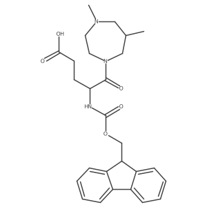 5-(4,6-dimethyl-1,4-diazepan-1-yl)-4-({[(9H-fluoren-9-yl)methoxy]carbonyl}amino)-5-oxopentanoic acid Structure